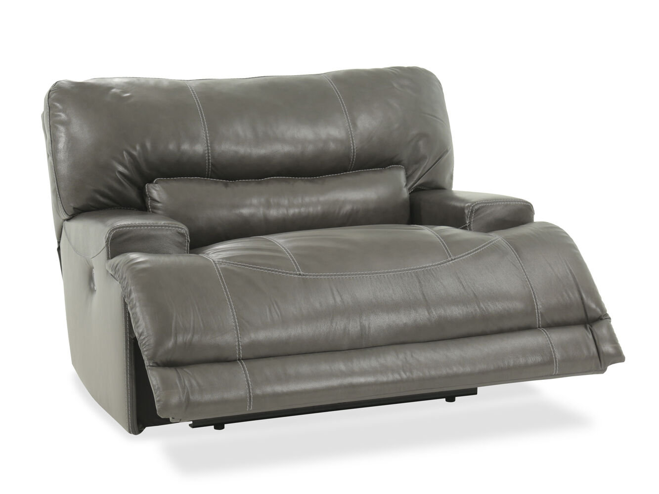 Oversized Power Recliner in Gray | Mathis Brothers Furniture