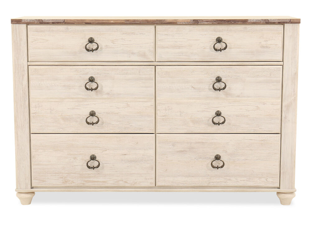41 Casual Timeworn Dresser In White Mathis Brothers Furniture