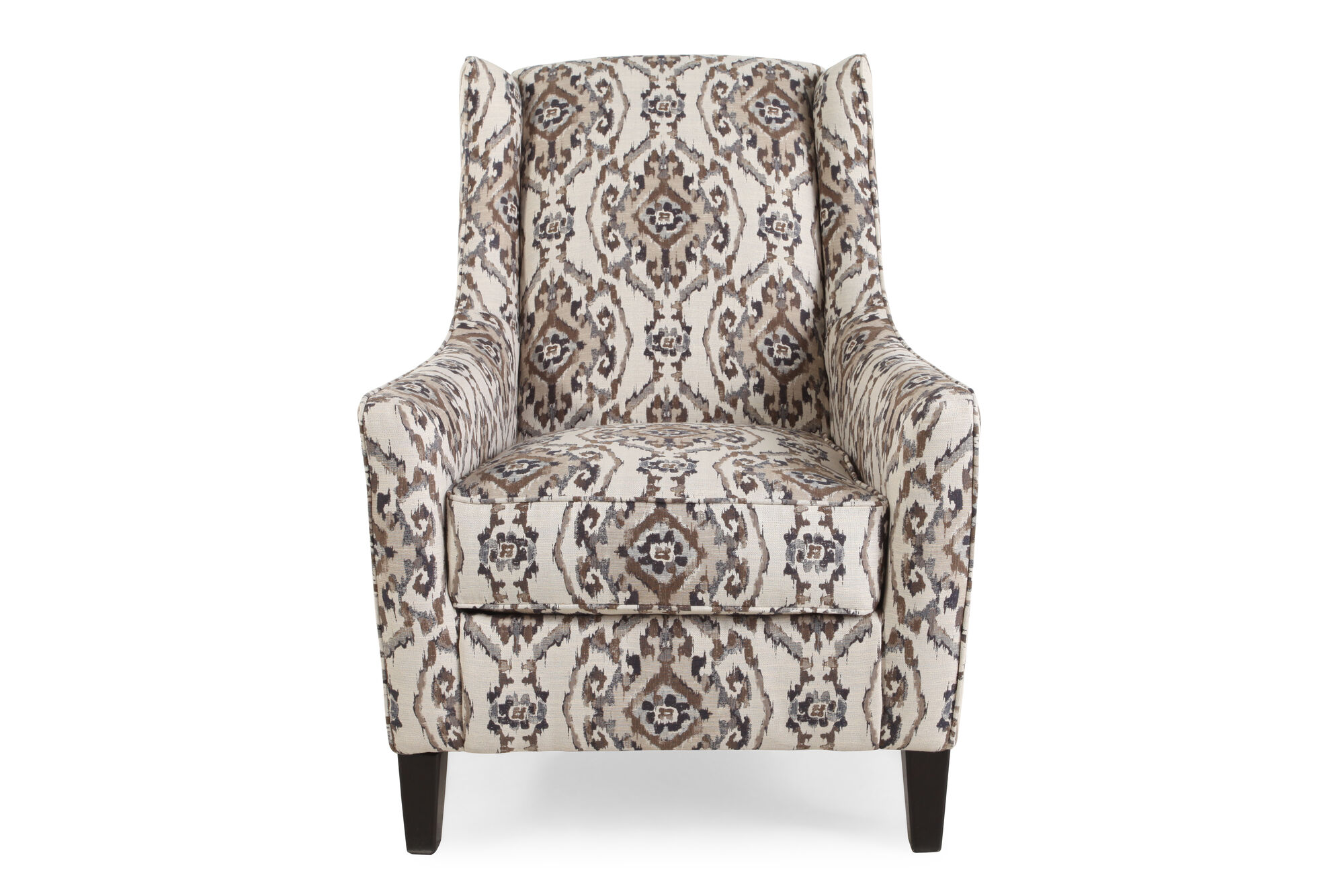 Patterned Traditional 29" Accent Chair in Cream | Mathis Brothers Furniture