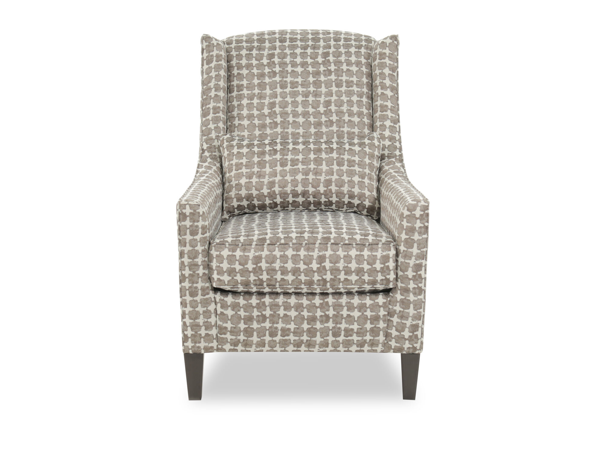 Patterned Contemporary 30" Wingback Accent Chair | Mathis Brothers