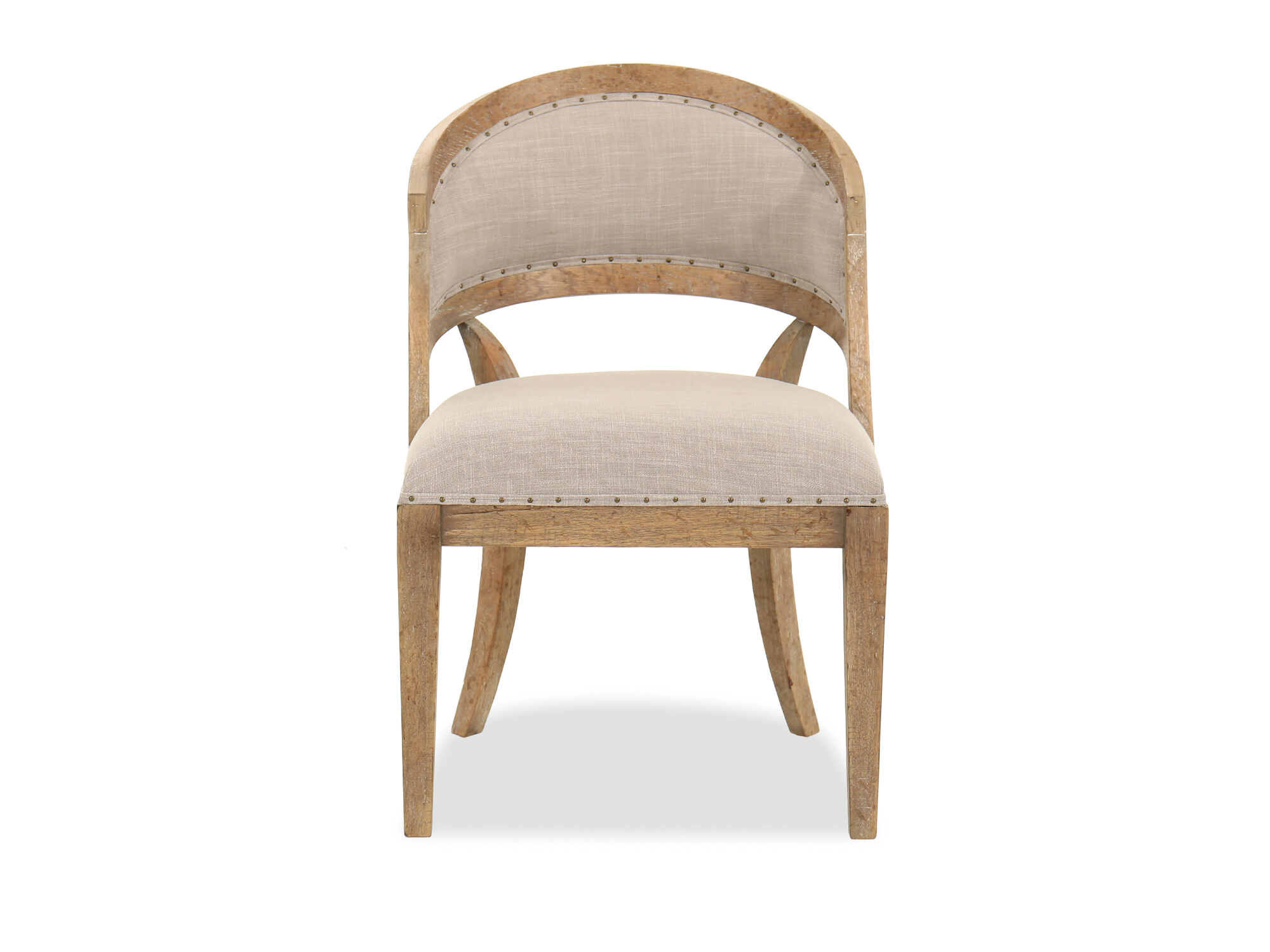 Barrel Back 34'' Side Chair in Gray Mathis Brothers