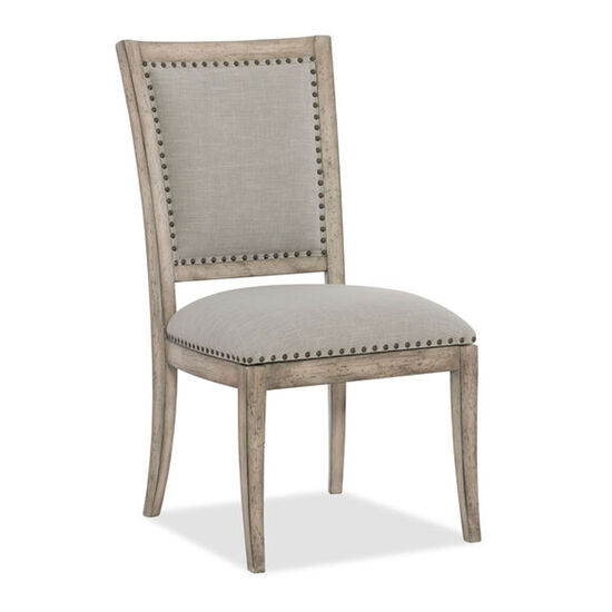 Boheme Vitton Upholstered Side Chair in Grey