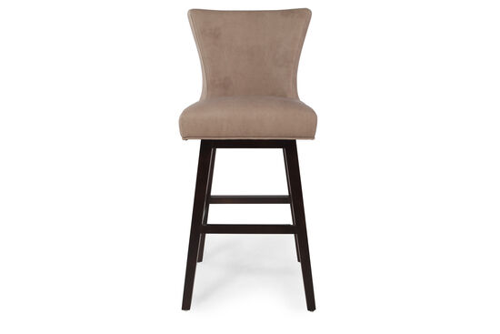 Swivel Bar Stool In Saddle Brown, Mathis Brothers Bar Stools