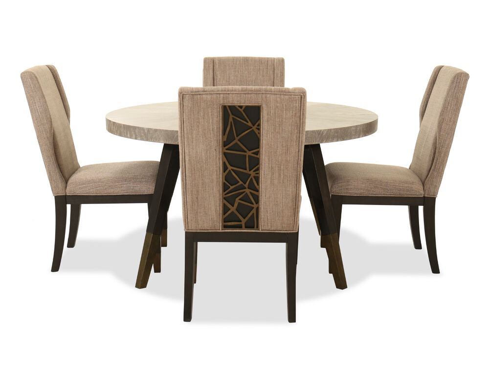 Five Piece Contemporary Dining Set In Coventry Gray Mathis