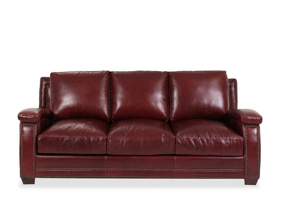 Usa Furniture Leather, Rocky Mountain Leather Marsala Sofa