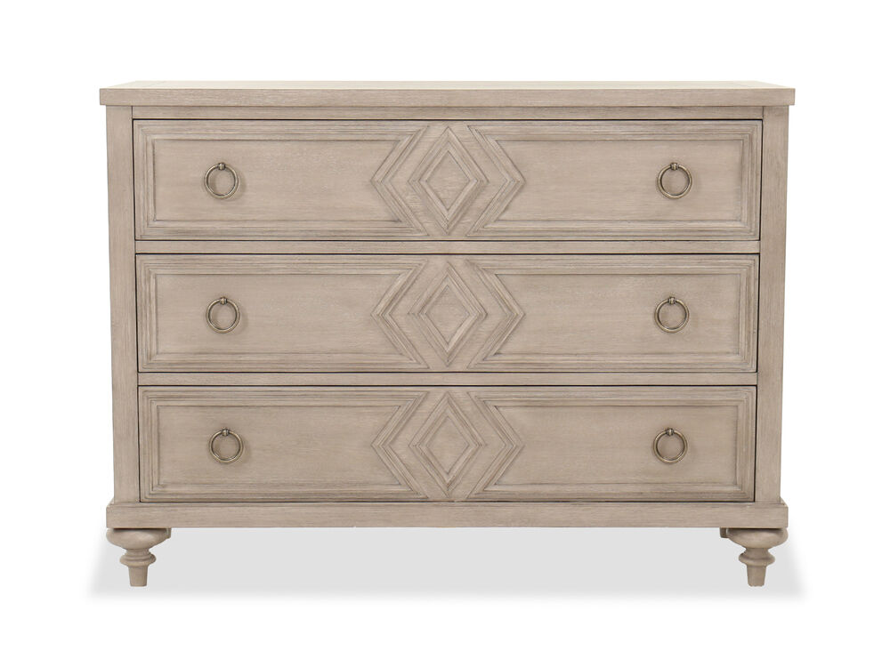 Casual Three Drawer Dresser In Mocha Mathis Brothers Furniture