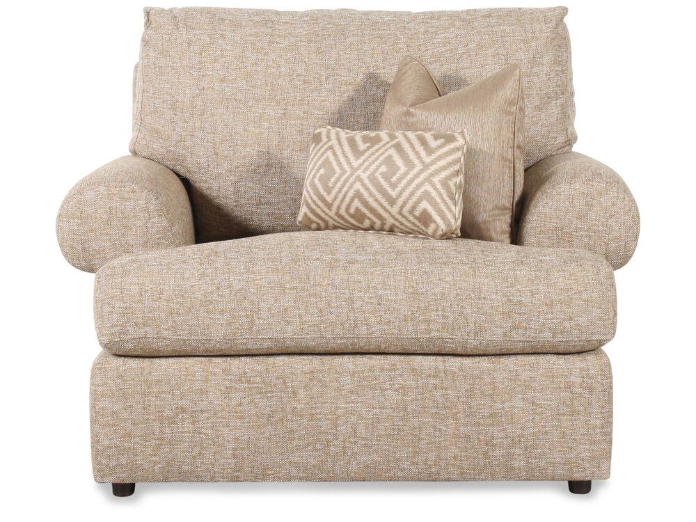 Tweed Textured Chair In Cream Mathis Brothers Furniture