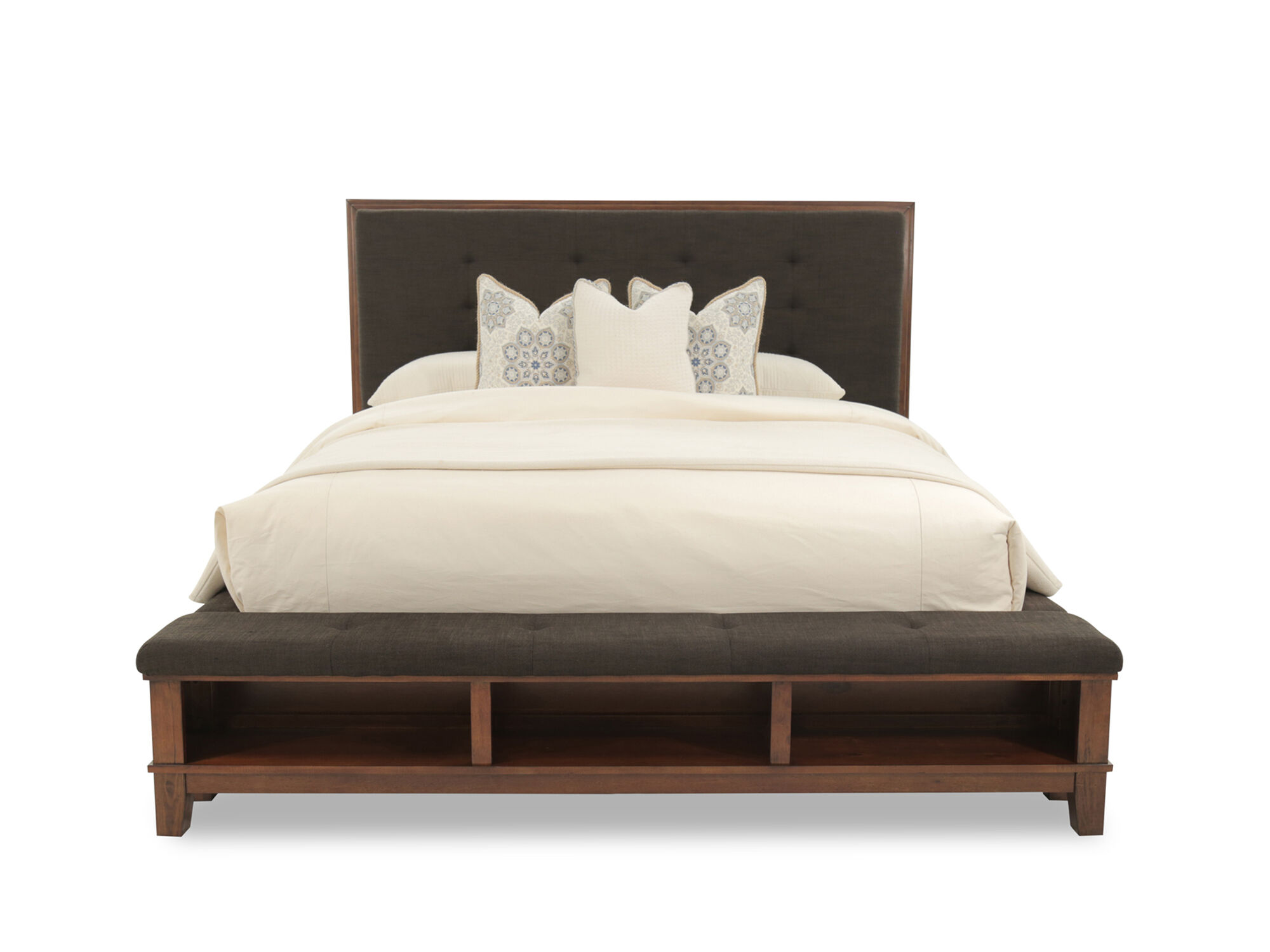 61 Contemporary Tufted Storage Bed In, Ashley King Premium Platform Bed Frame