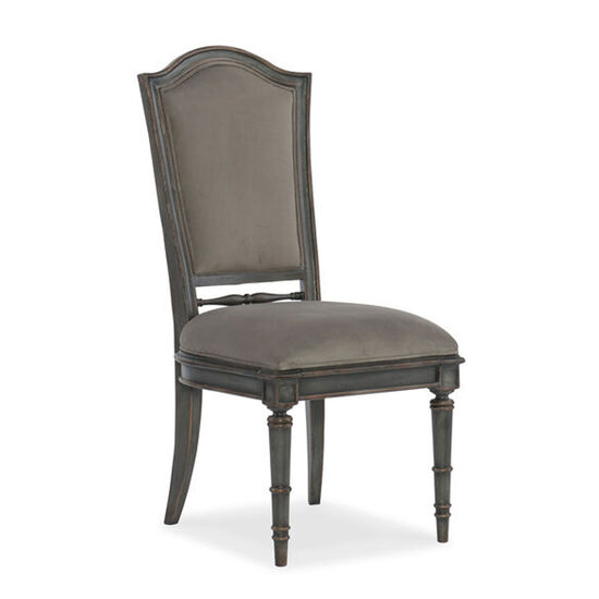 Arabella Upholstered Back Side Chair in Gray