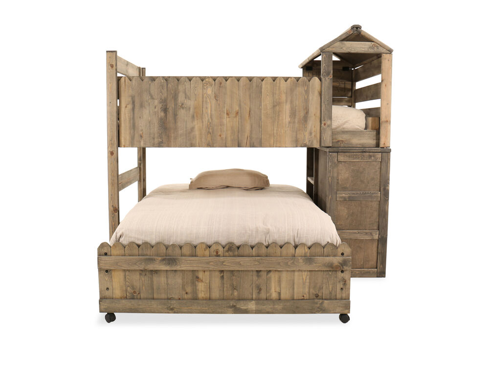 Contemporary Youth Full Fort Bed In, Bunk Bed Fort