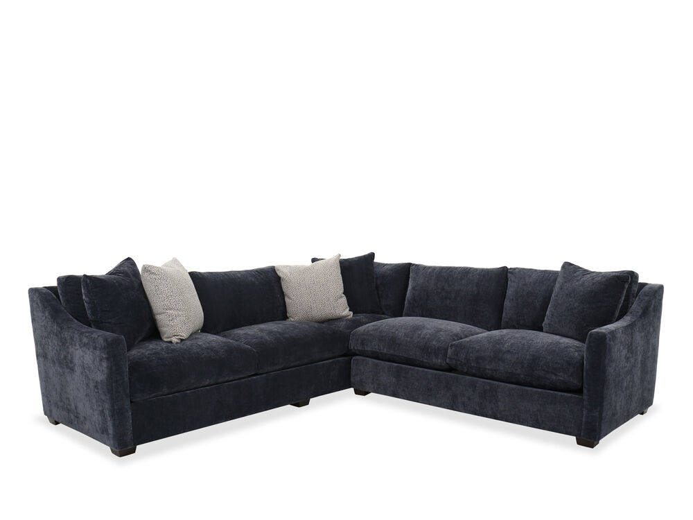 Transitional Sectional In Midnight Blue Mathis Brothers Furniture