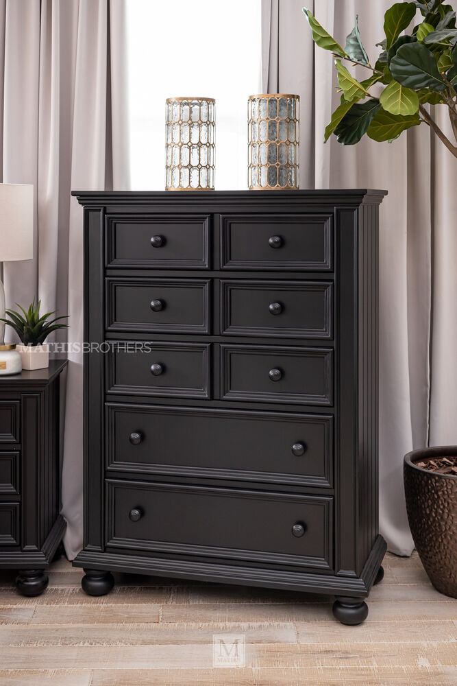 Cape Cod Ebony 5 Drawer Chest Mathis, Mathis Brothers Dressers And Nightstands