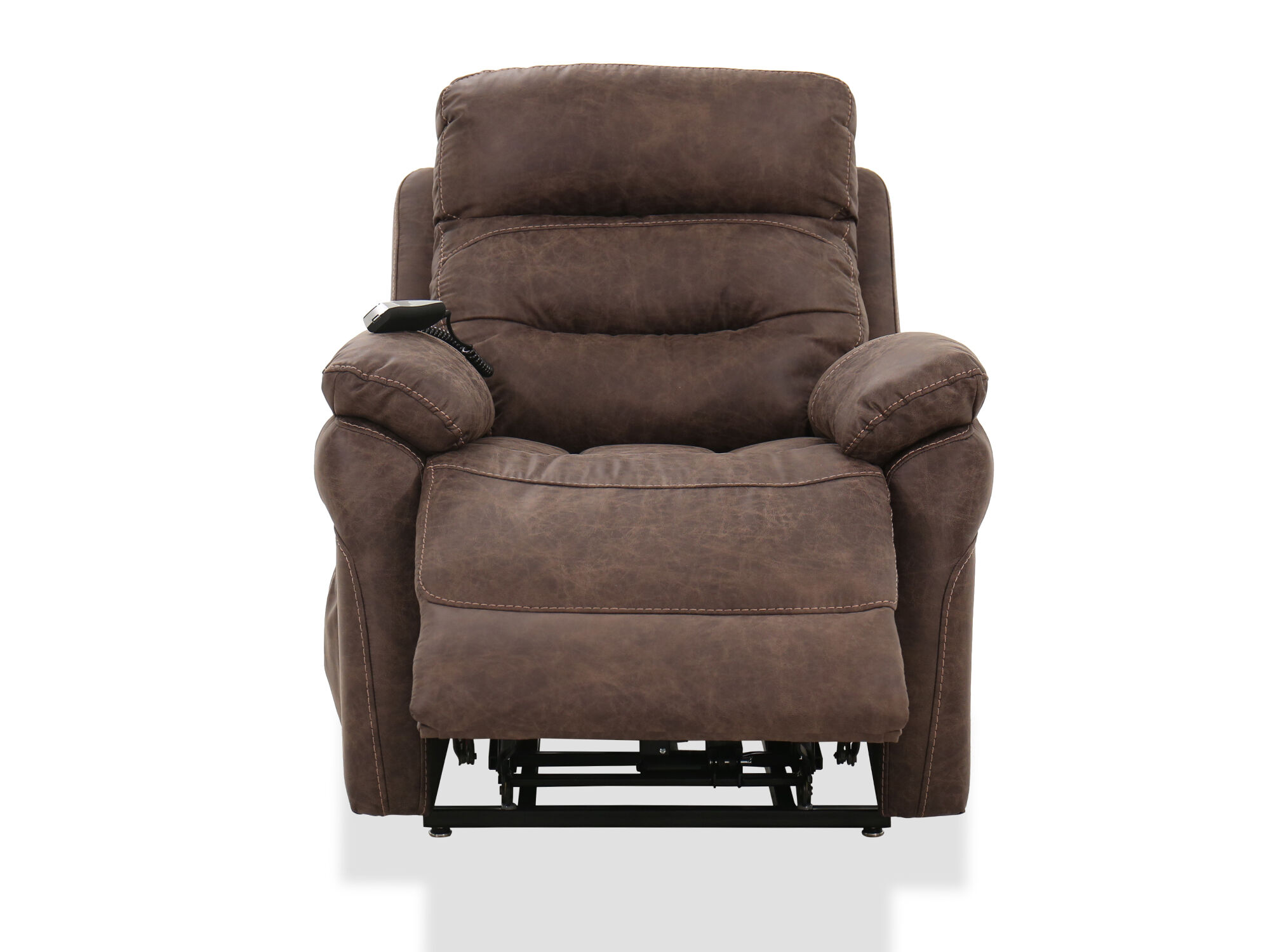 casual 43" power lift recliner in brown  mathis brothers