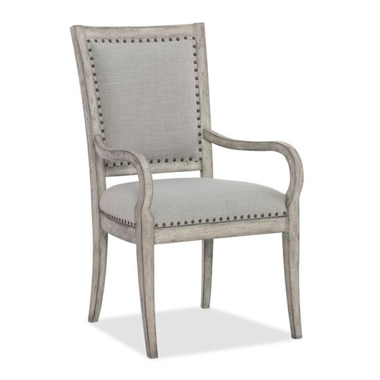 Boheme Vitton Upholstered Arm Chair in Gray