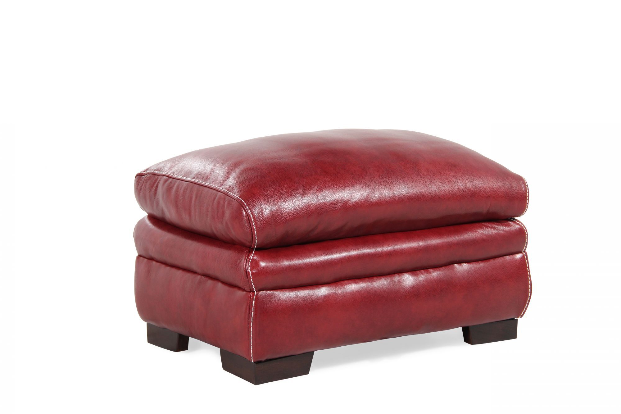 Mathis Brothers Furniture, Red Leather Ottoman