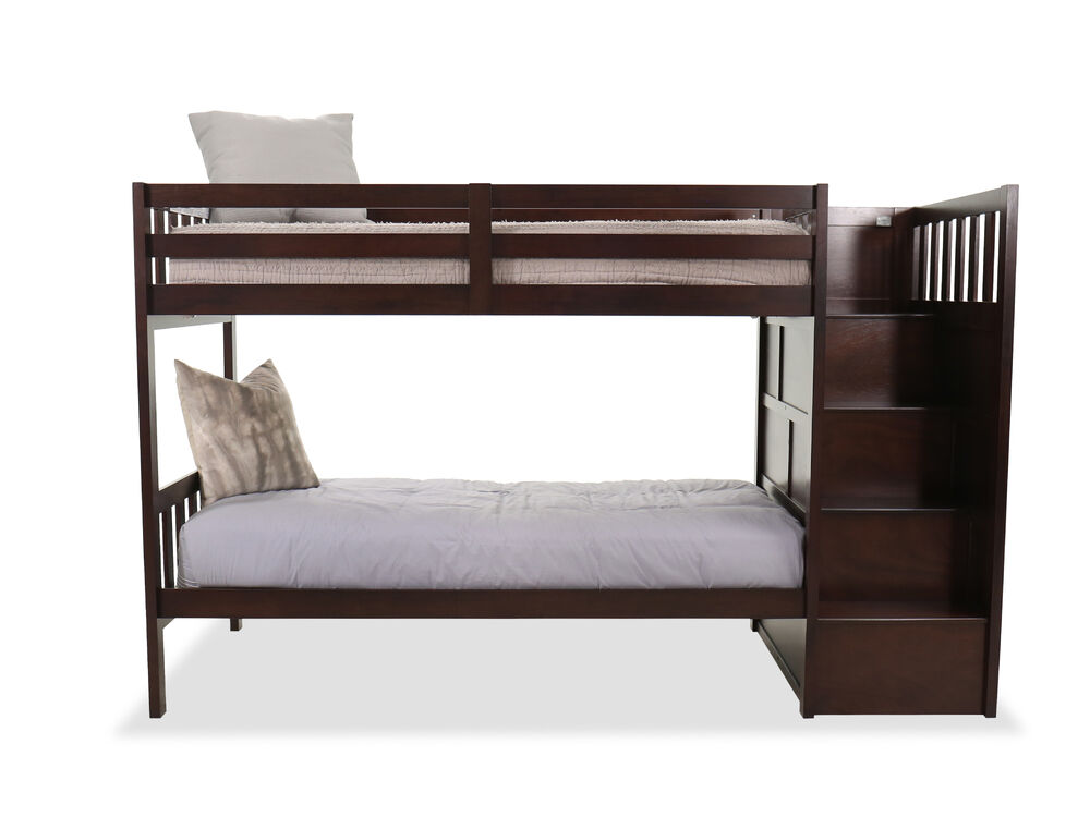 Twin Bunk Bed, Brown Bunk Beds