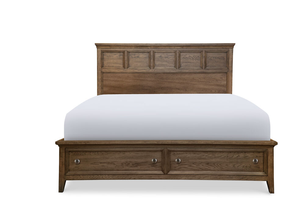 Mathis Brothers Furniture, Cal King Bed Frame Headboard Footboard Queen