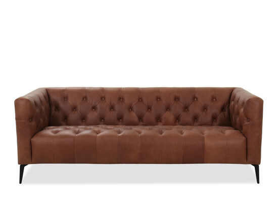 Nicolla Brown Leather Sofa
