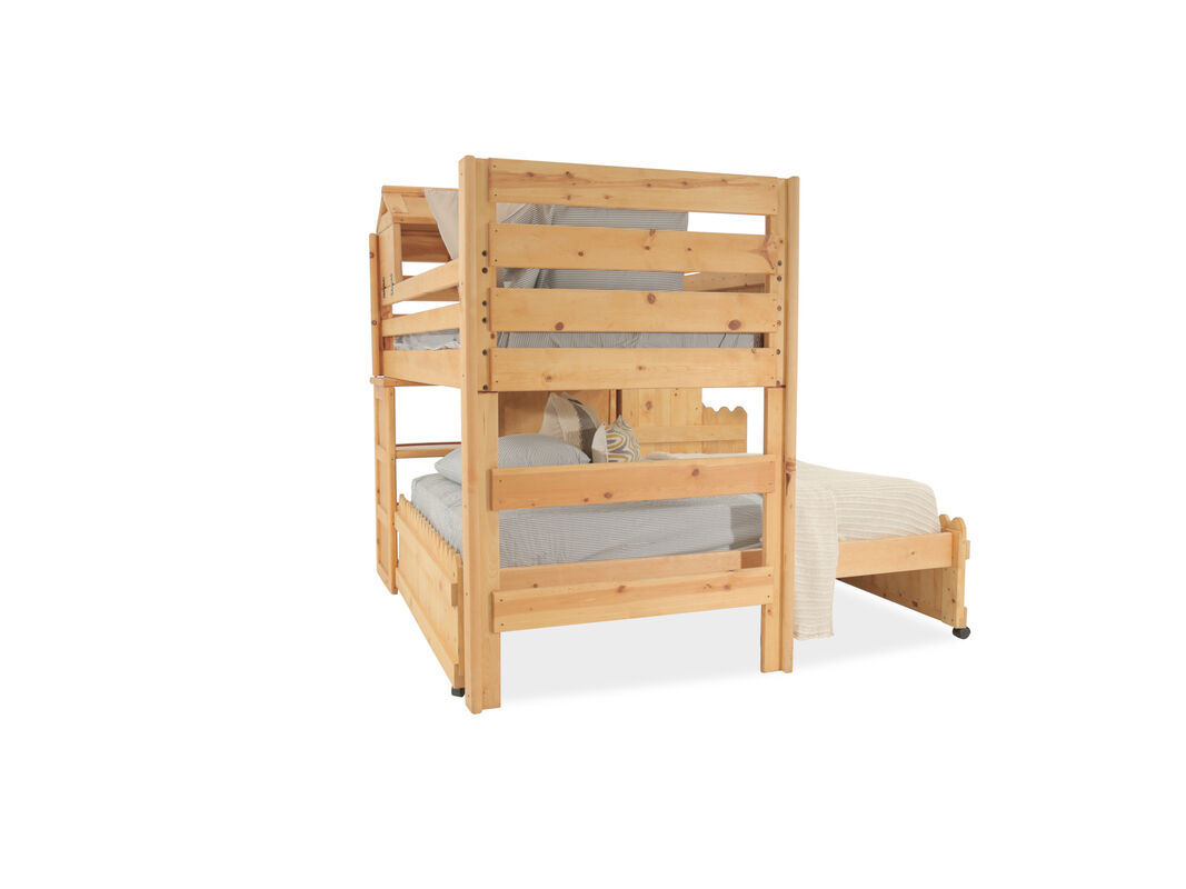 Transitional Youth Loft Bed With, This End Up Bunk Beds