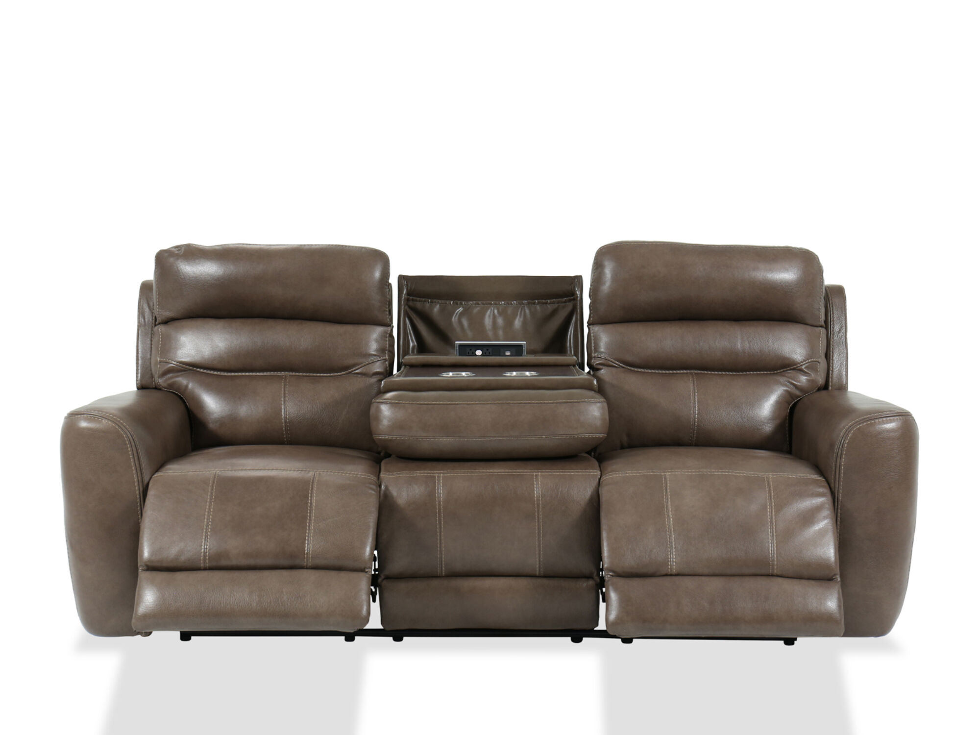 Creed 90 Leather Power Reclining Sofa, Leather Electric Reclining Sofa
