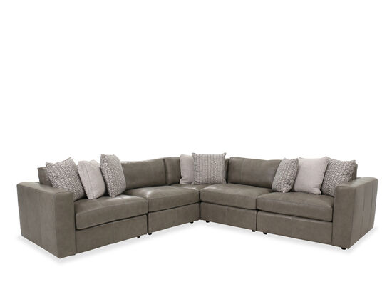 Stafford Five-Piece Leather Sectional