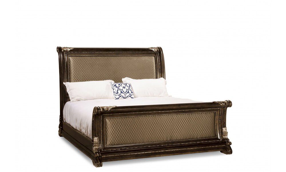Gables Queen Upholstery Sleigh Bed, Mathis Brothers Queen Beds