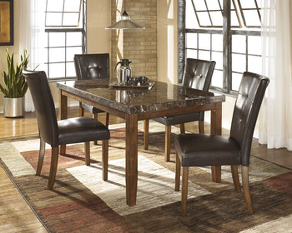 Contemporary 60 Rectangular Dining Table In Brown Mathis Brothers Furniture