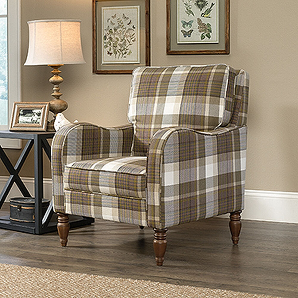 Contemporary Plaid 29" Accent Chair Mathis Brothers