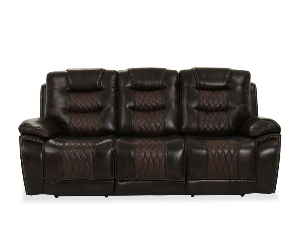 Admiral Nailhead Accent Reclining Sofa, Haven Top Grain Leather Power Reclining Sofas