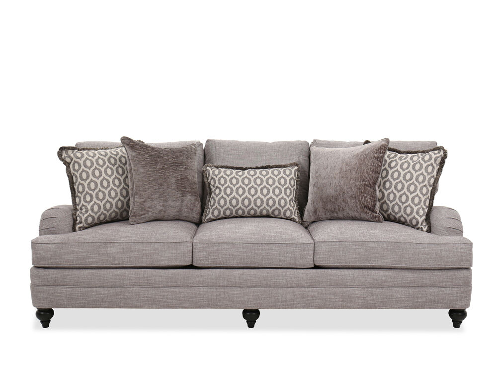 Tarleton Sofa In Gray Mathis Brothers, Mathis Brothers Leather Sofas