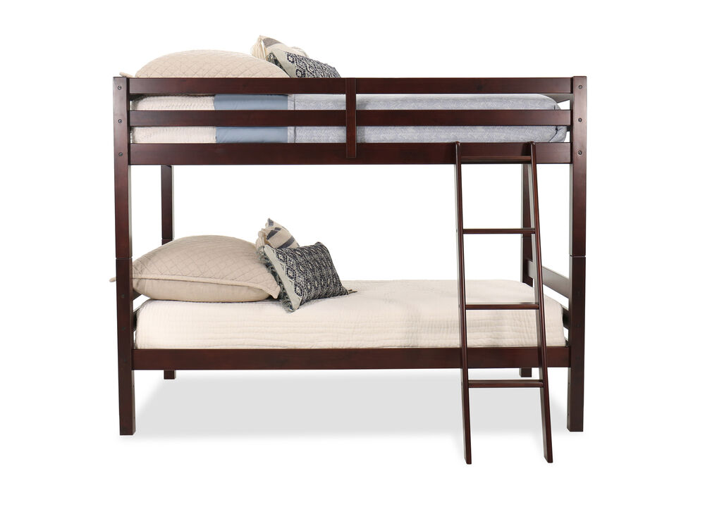 Twin Youth Bunk Bed In Dark Brown, Mathis Brothers Bunk Beds