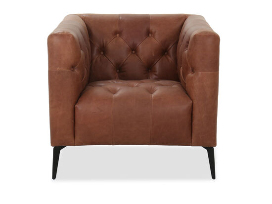 Nicolla Brown Leather Chair