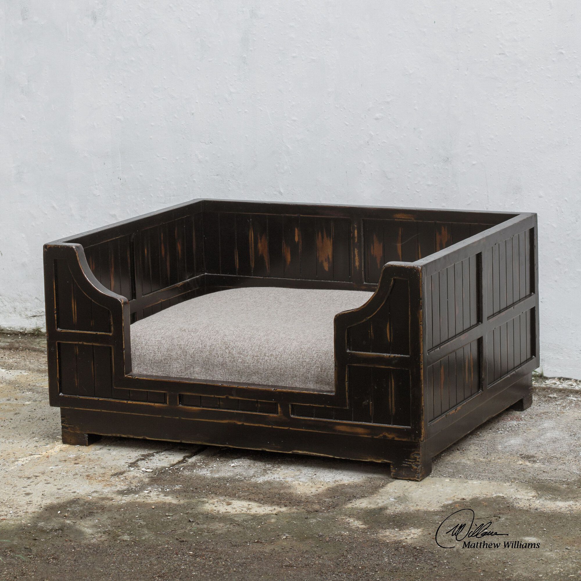 Uttermost Dezi Wooden Crate Pet Bed Mathis Brothers Furniture