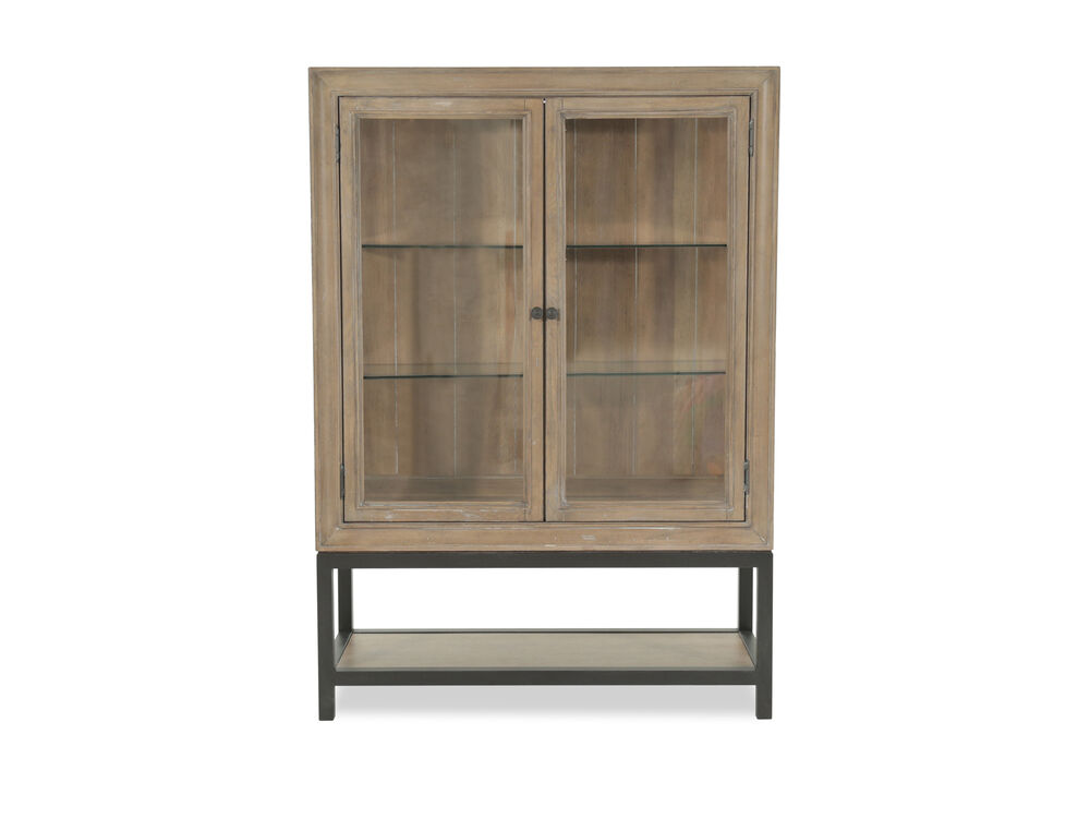 Casual Display Cabinet In Brown Mathis Brothers Furniture