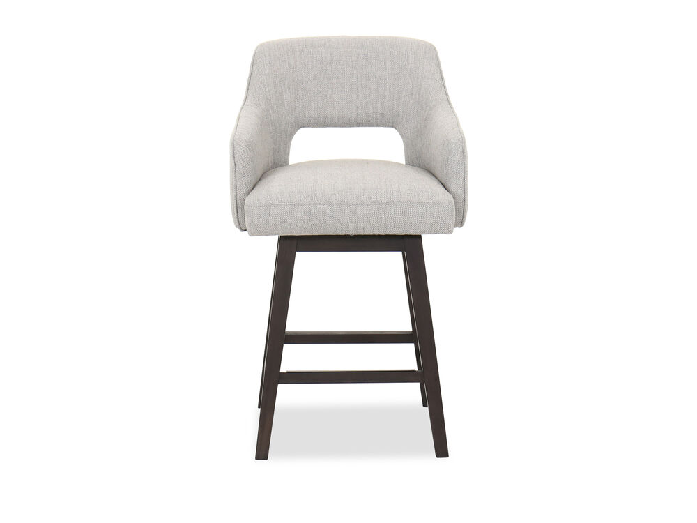 Casual Swivel Barstool In Gray Mathis, Mathis Brothers Bar Stools